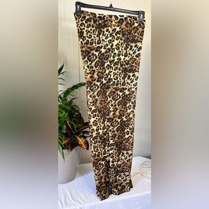 Animal Print Sheer Pants